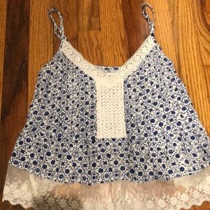 Garage floral tank top (size XS)